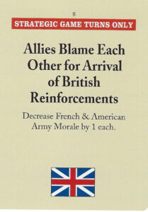 The "Allies Blame Each Other" card from "Savannah."
