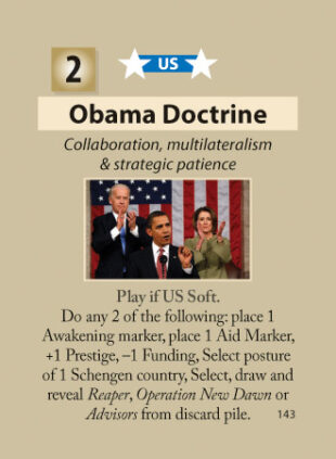 A Labyrinth: The Awakening Obama Doctrine card.
