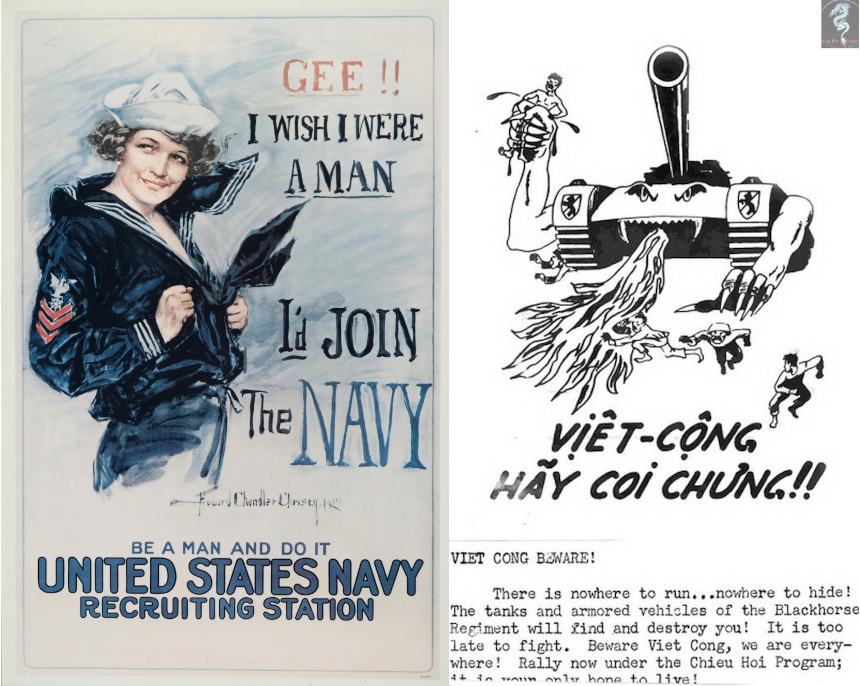 A couple of examples of propaganda posters.