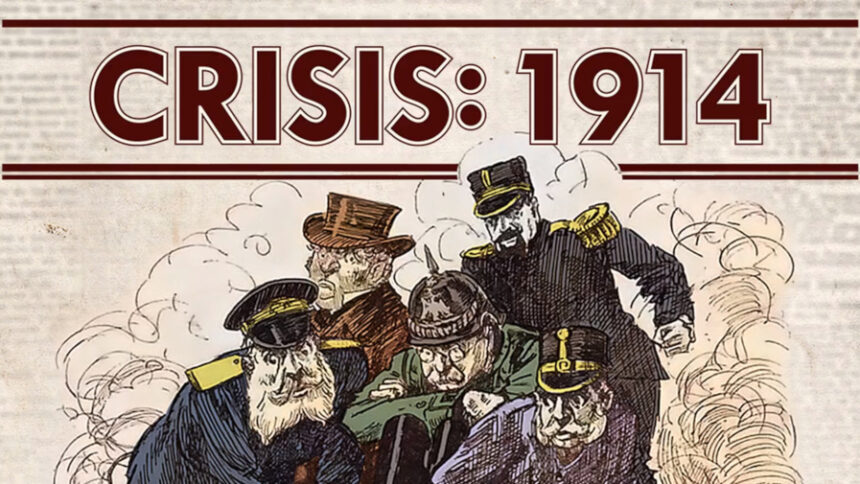 Box cover art for Crisis: 1914, from Worthington Publishing.