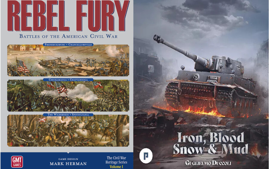 Covers for "Rebel Fury" and "Iron, Blood, Snow and Mud."