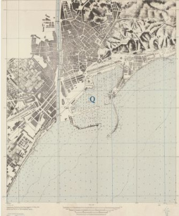 A 1937 U.S. Army service map of Málaga.