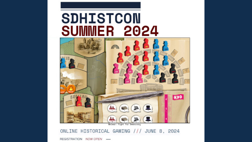 A wide graphic for SDHistCon Second Front 2024.