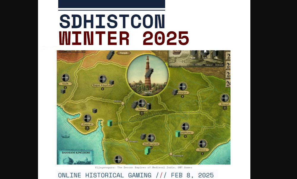 A preview image for SDHistCon Winter Quarters 2025.