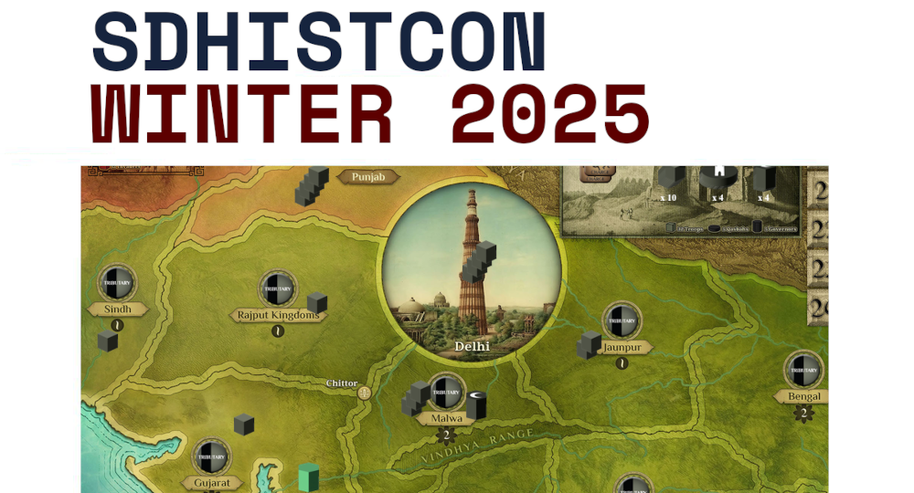 A graphic for SDHistCon Winter Quarters 2025.